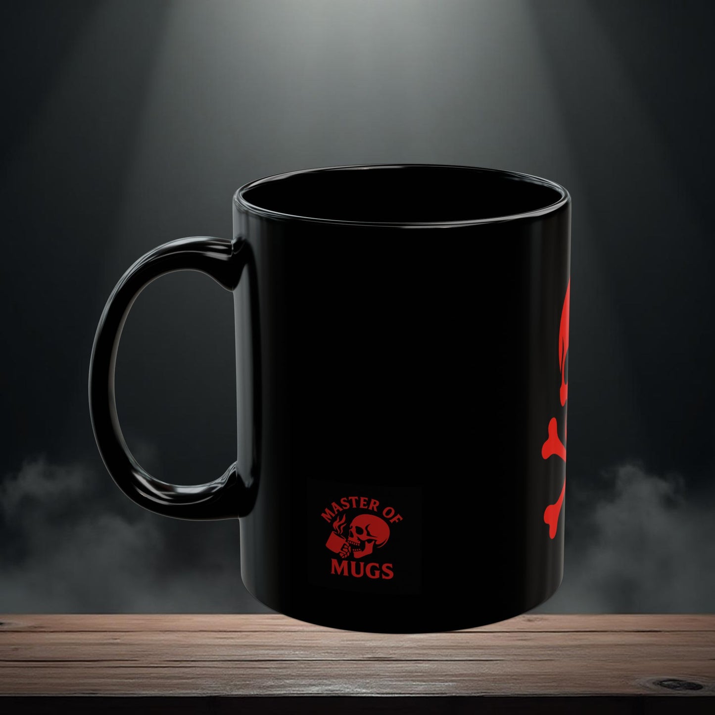 Skull and Crossbones Black Mug