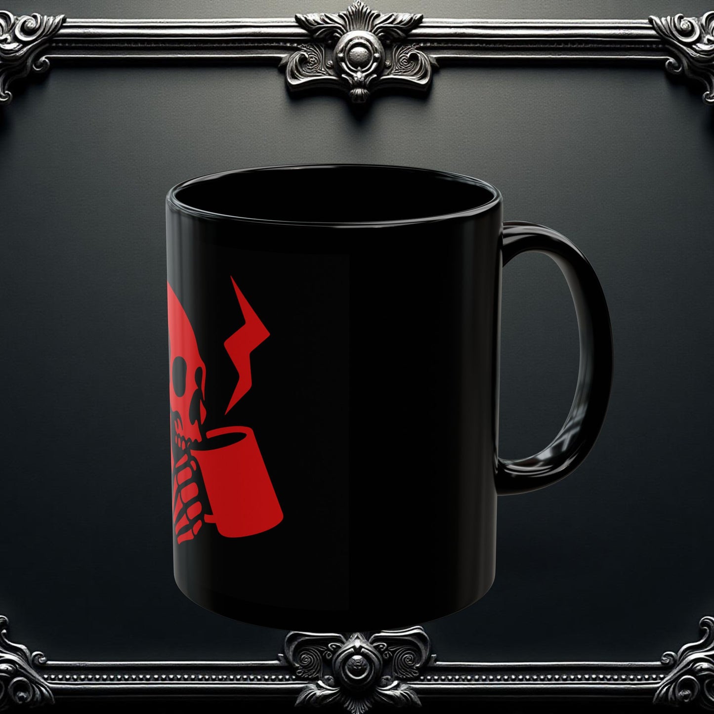 Mug - Skull Drinking Hot Coffee