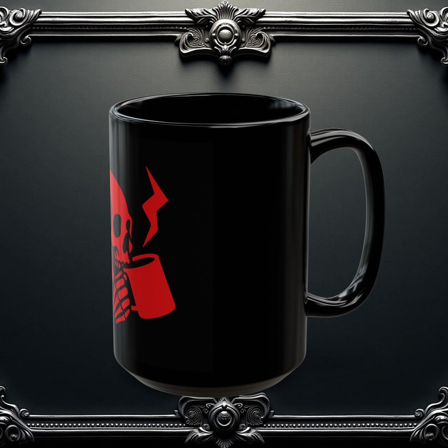 Mug - Skull Drinking Hot Coffee